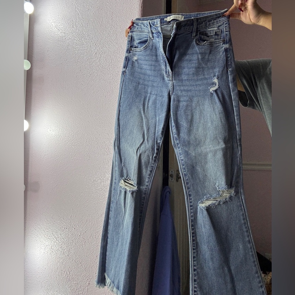 Hidden cropped jeans